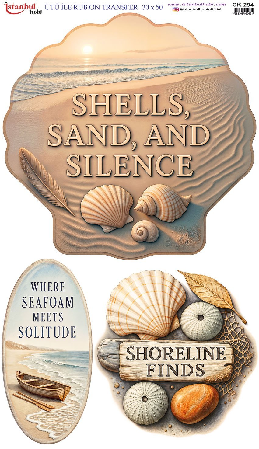 Ütü İle Rub On Transfer 30x50cm CK294