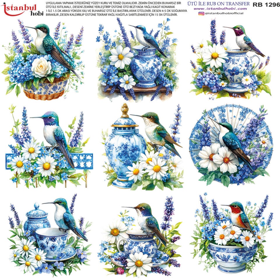 Ütü İle Rub On Transfer 30x30cm RB1296