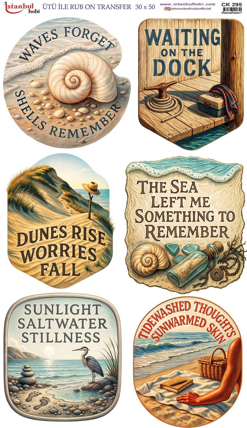 Ütü İle Rub On Transfer 30x50cm CK295