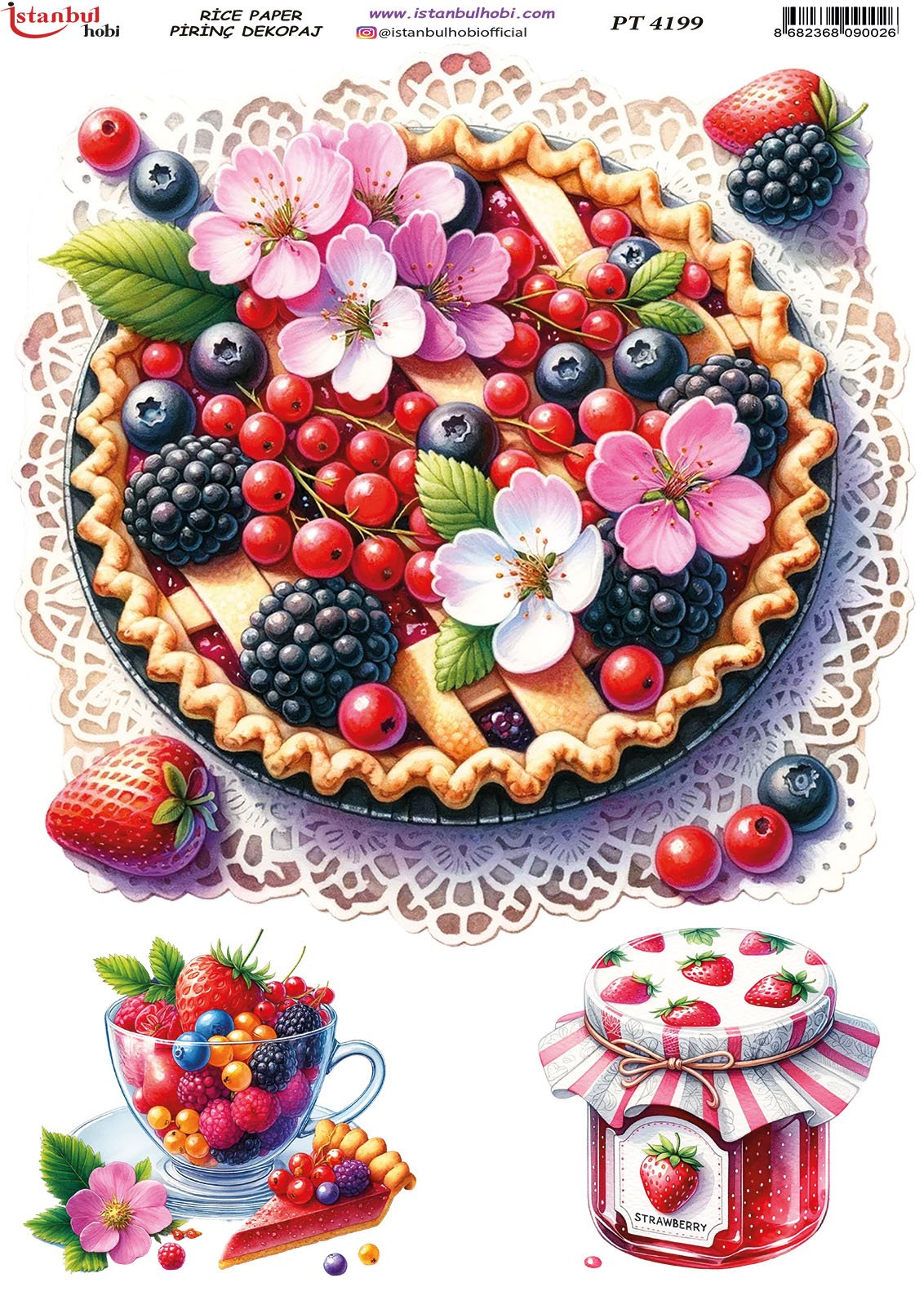 Pirinç Dekopaj Kağıdı 30x42cm PT-4199