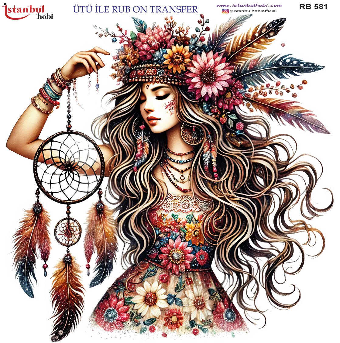 Ütü İle Rub On Transfer 30x30cm RB581