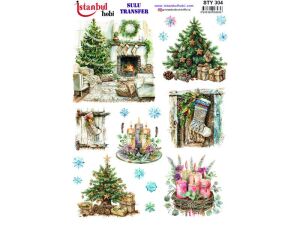 Yılbaşı Sulu Transfer Kağıdı 25x35cm STY-304