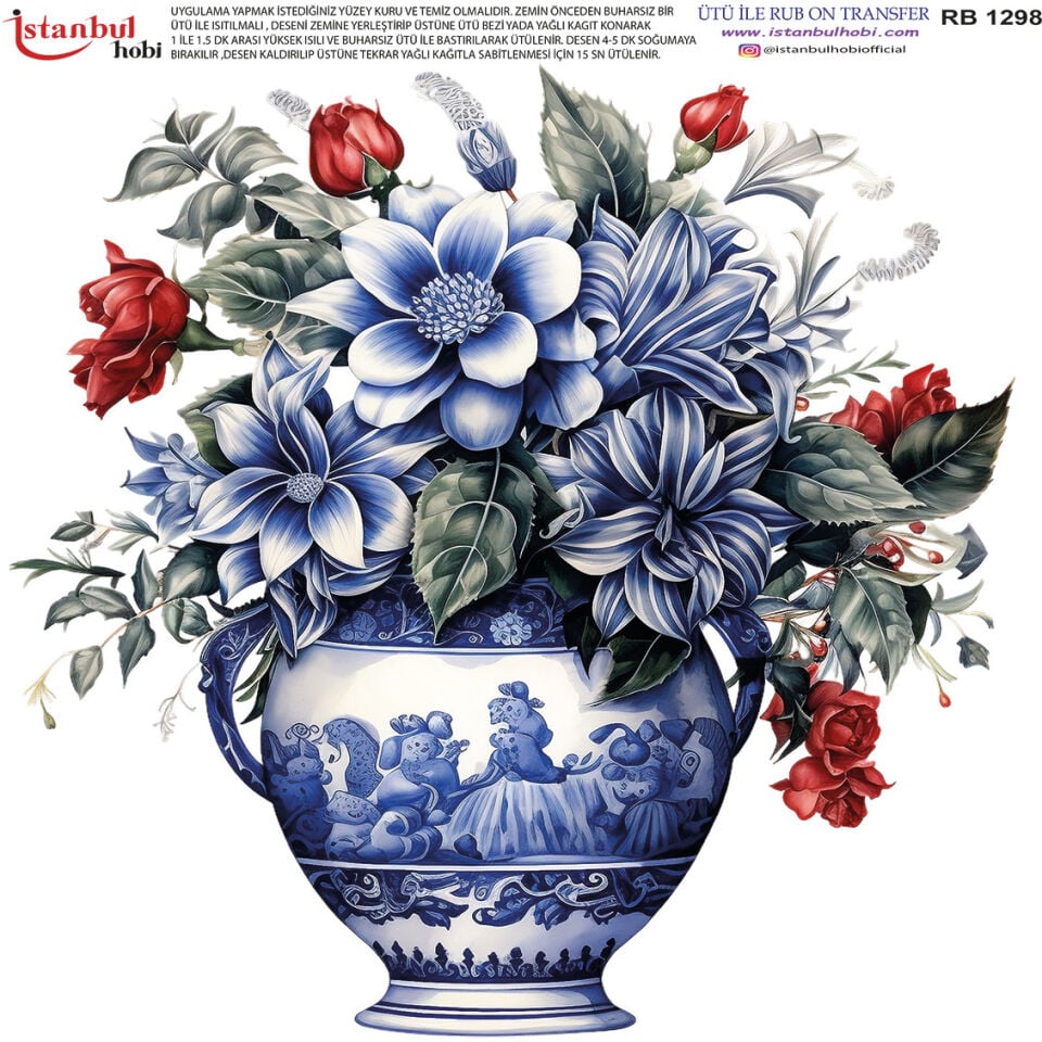 Ütü İle Rub On Transfer 30x30cm RB1298
