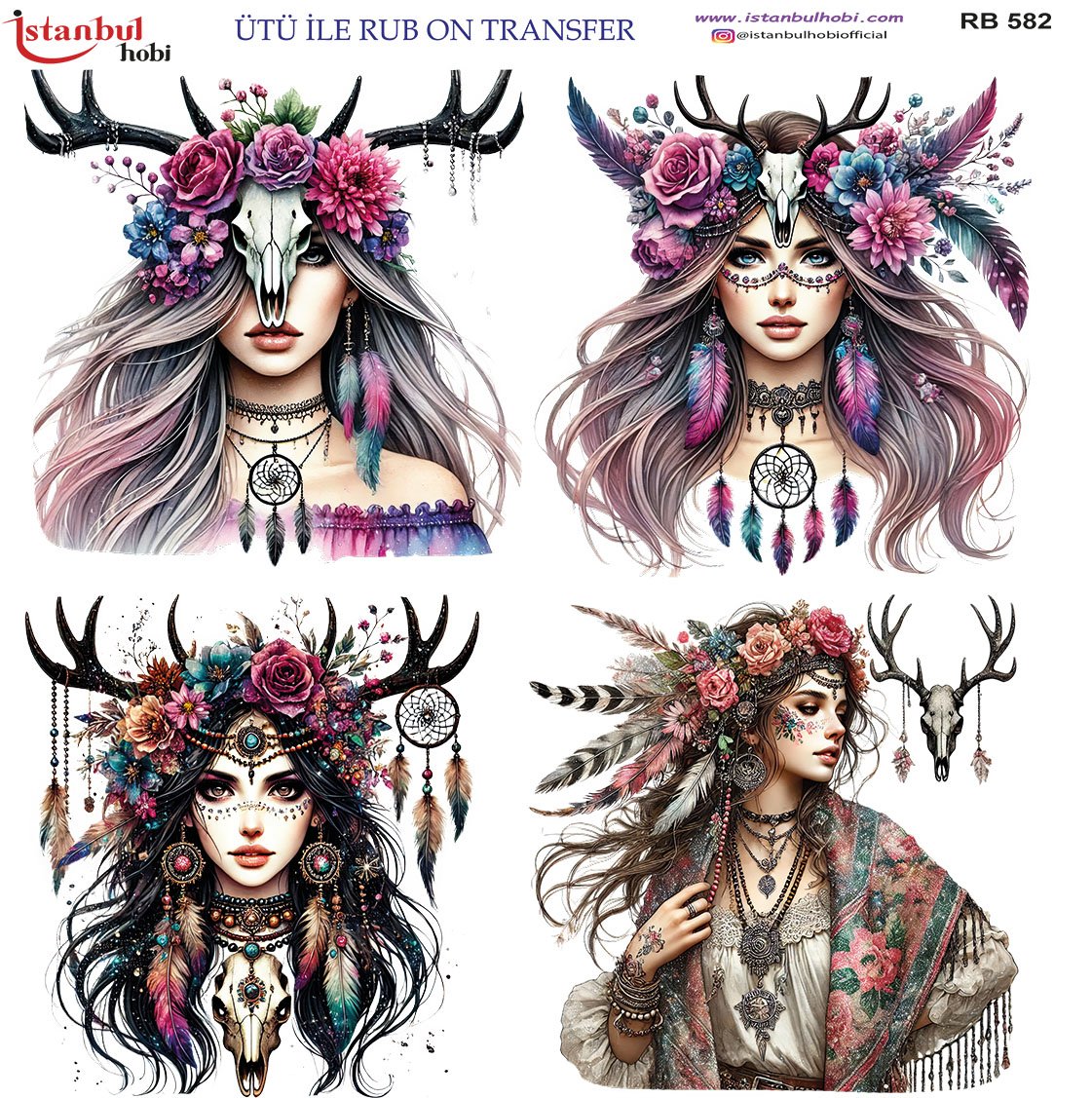 Ütü İle Rub On Transfer 30x30cm RB582