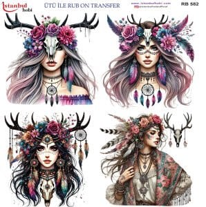 Ütü İle Rub On Transfer 30x30cm RB582