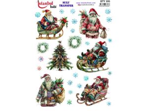 Yılbaşı Sulu Transfer Kağıdı 25x35cm STY-305
