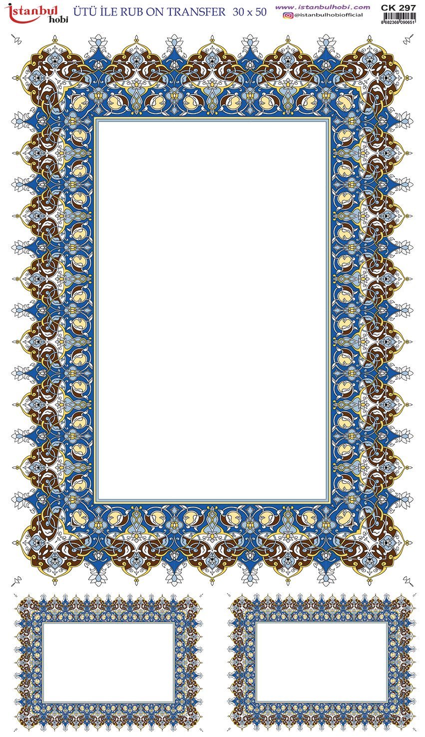Ütü İle Rub On Transfer 30x50cm CK297