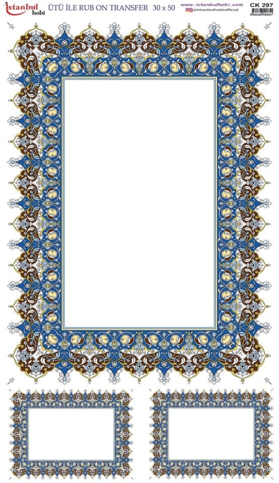 Ütü İle Rub On Transfer 30x50cm CK297