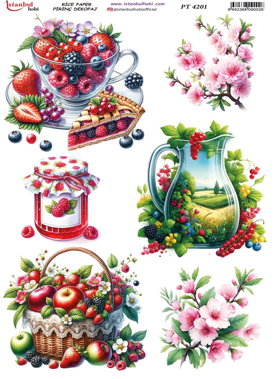 Pirinç Dekopaj Kağıdı 30x42cm PT-4201