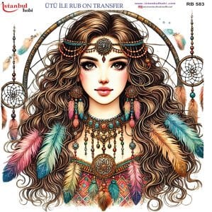 Ütü İle Rub On Transfer 30x30cm RB583