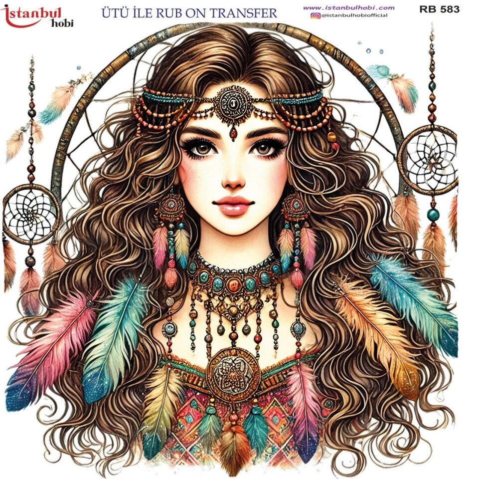 Ütü İle Rub On Transfer 30x30cm RB583