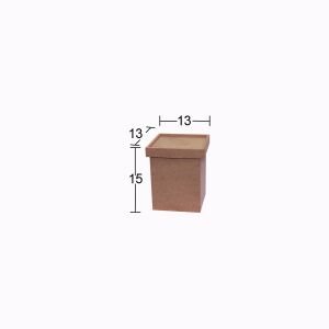 Ahşap Orta Saklama Kutusu 13x13cm KU384