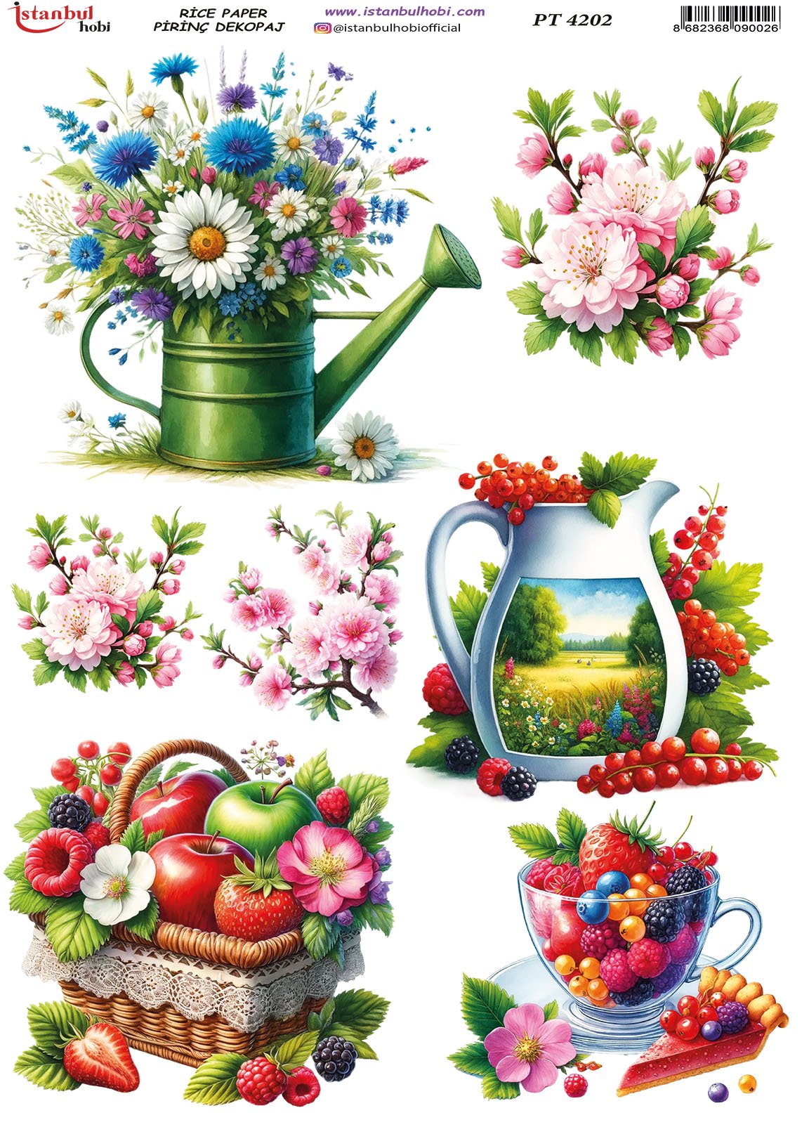 Pirinç Dekopaj Kağıdı 30x42cm PT-4202