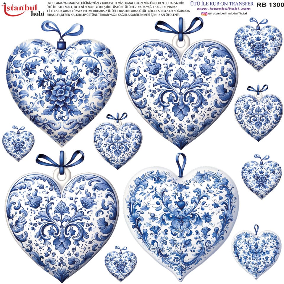 Ütü İle Rub On Transfer 30x30cm RB1300