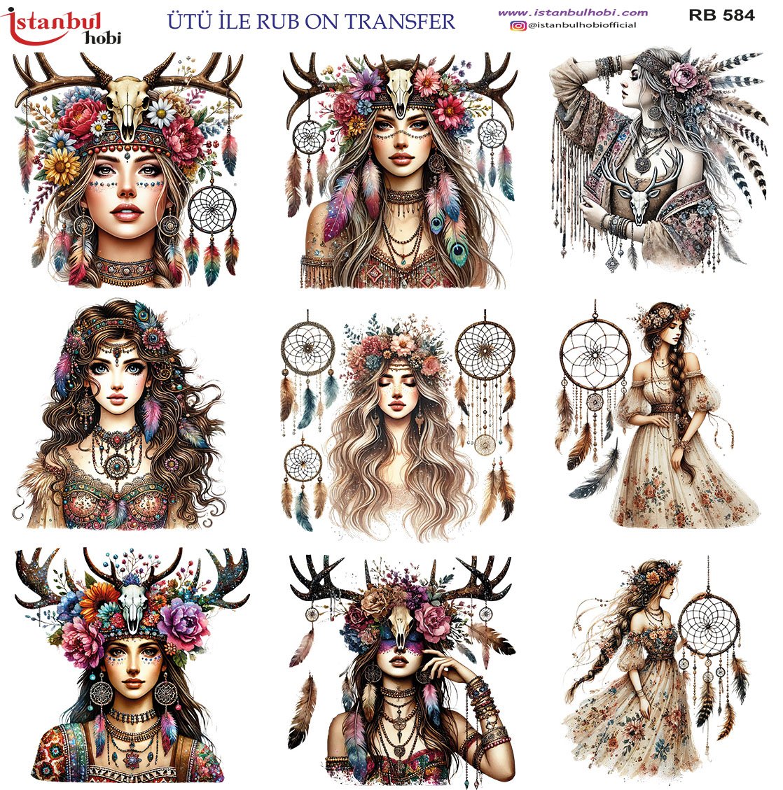 Ütü İle Rub On Transfer 30x30cm RB584