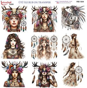 Ütü İle Rub On Transfer 30x30cm RB584