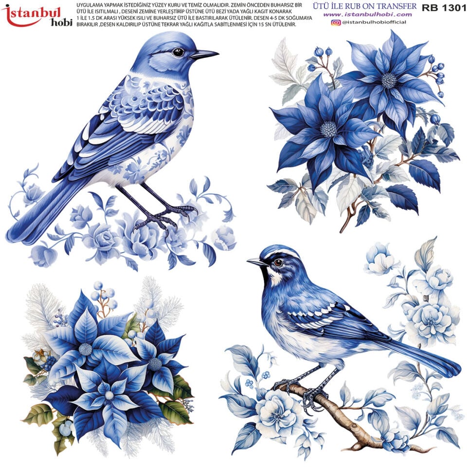 Ütü İle Rub On Transfer 30x30cm RB1301