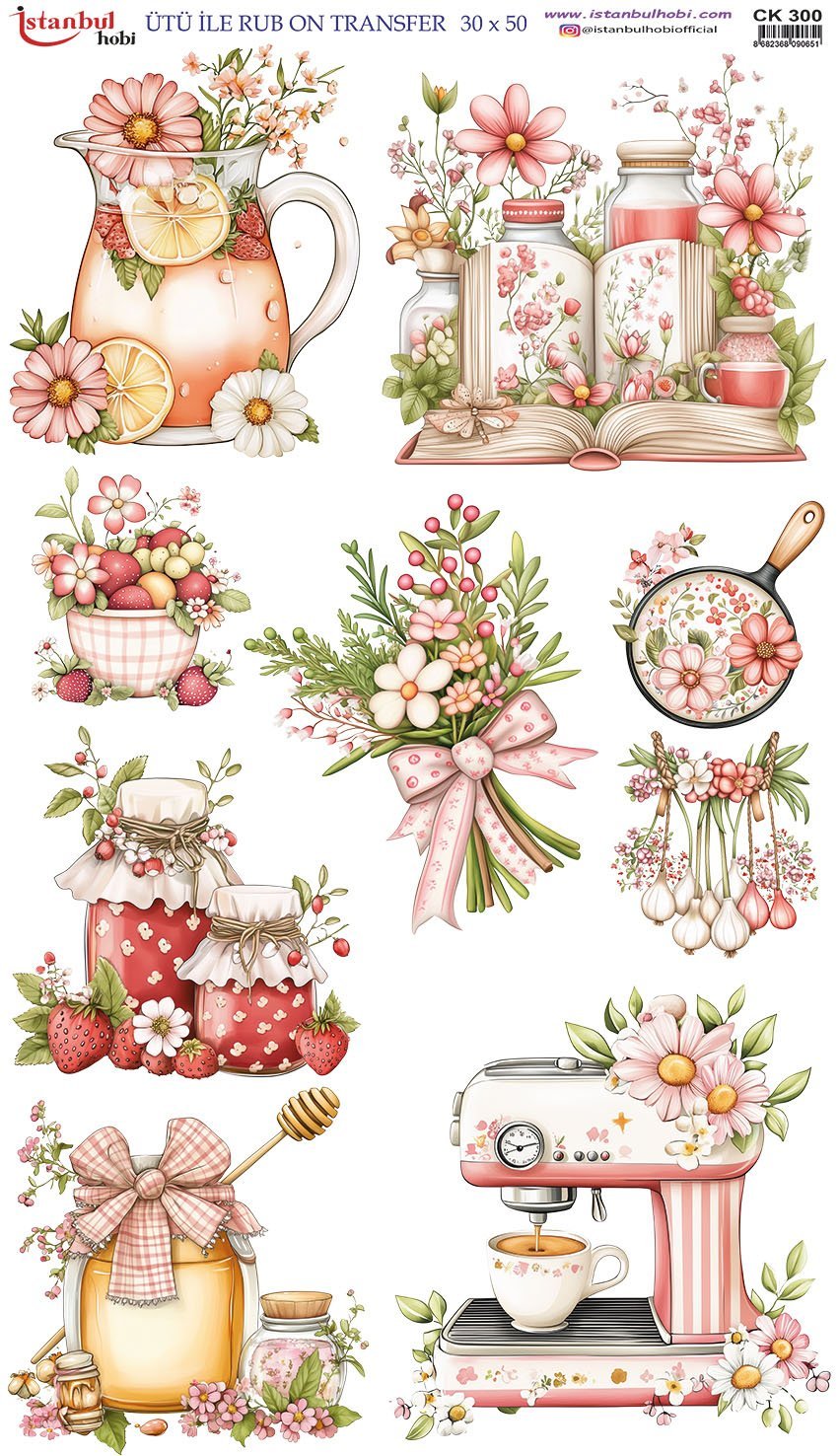 Ütü İle Rub On Transfer 30x50cm CK300