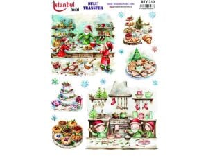 Yılbaşı Sulu Transfer Kağıdı 25x35cm STY-310