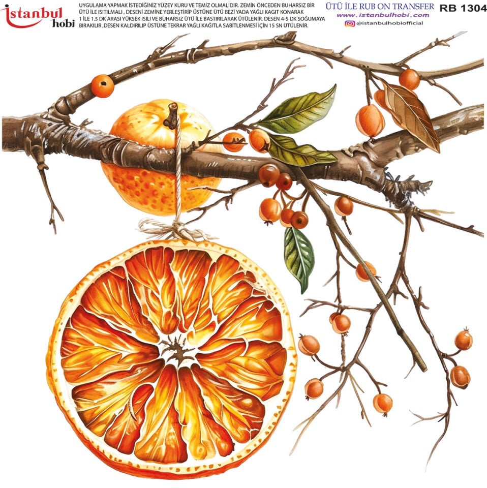 Ütü İle Rub On Transfer 30x30cm RB1304