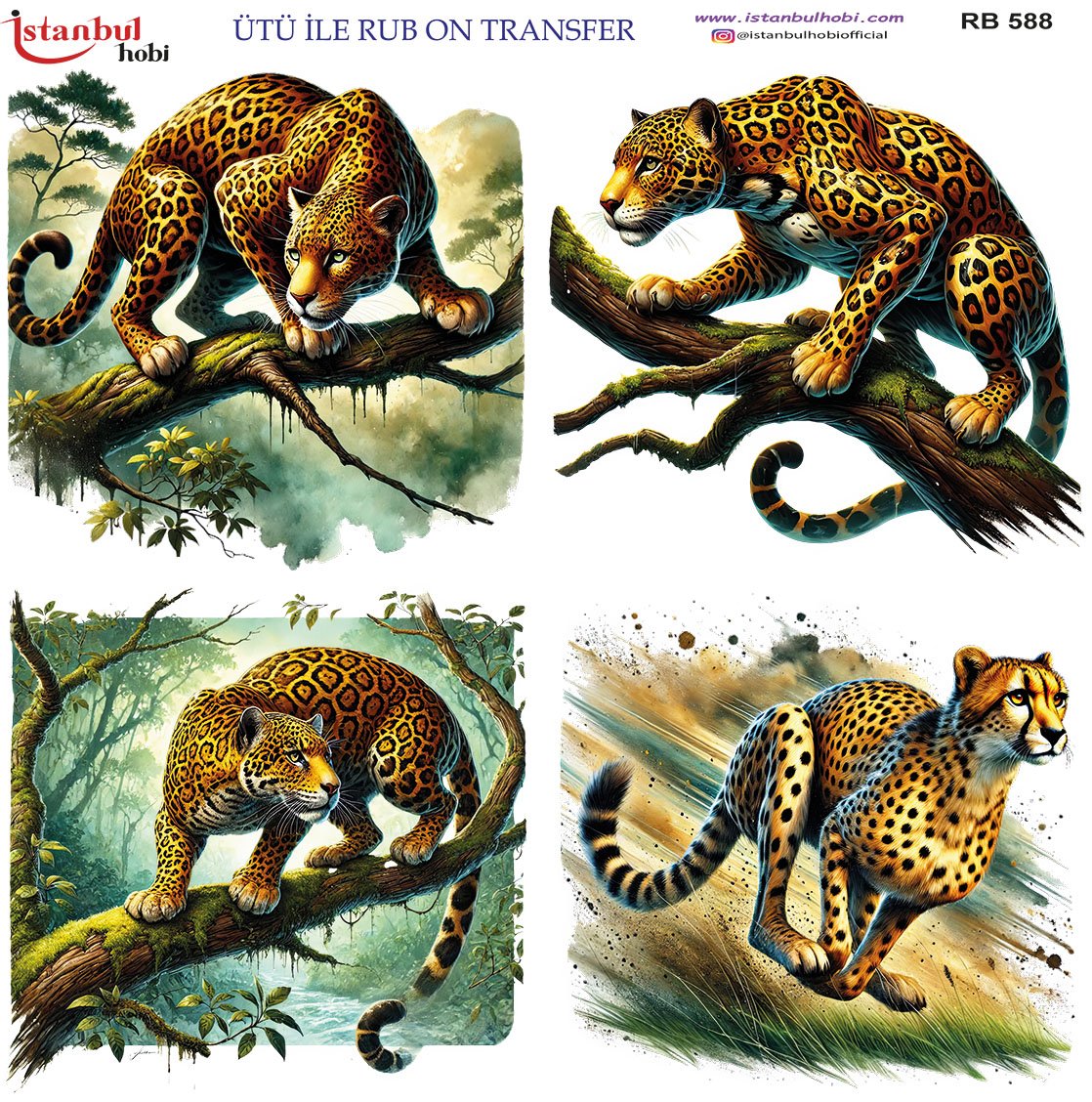 Ütü İle Rub On Transfer 30x30cm RB588