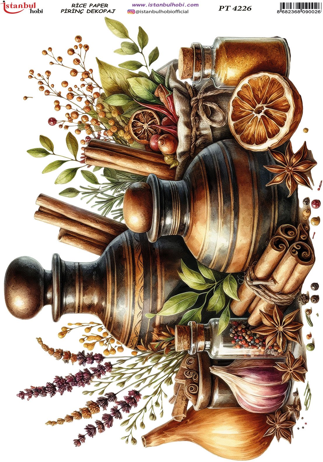 Pirinç Dekopaj Kağıdı 30x42cm PT-4226