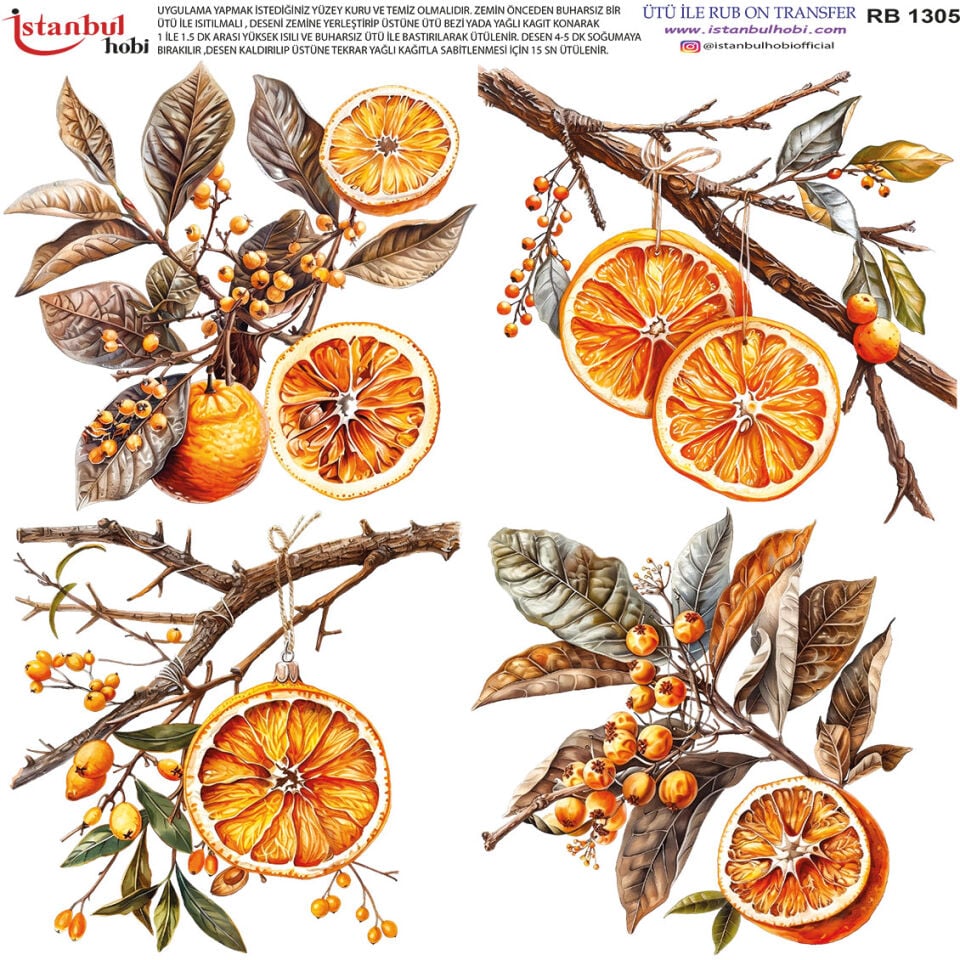 Ütü İle Rub On Transfer 30x30cm RB1305