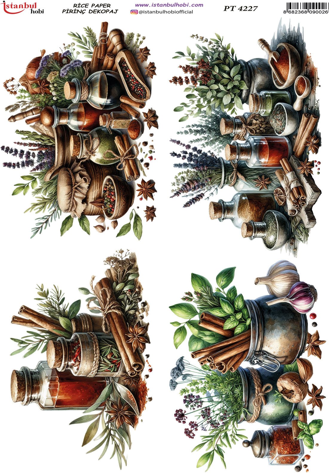 Pirinç Dekopaj Kağıdı 30x42cm PT-4227