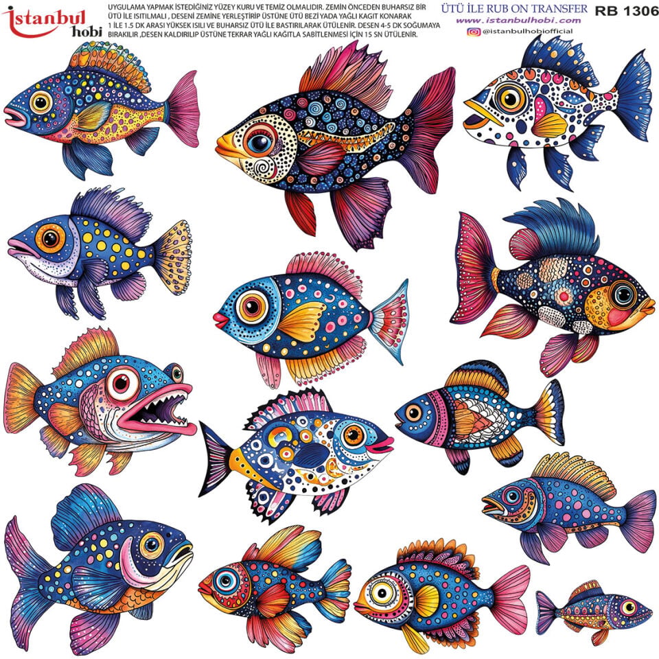 Ütü İle Rub On Transfer 30x30cm RB1306