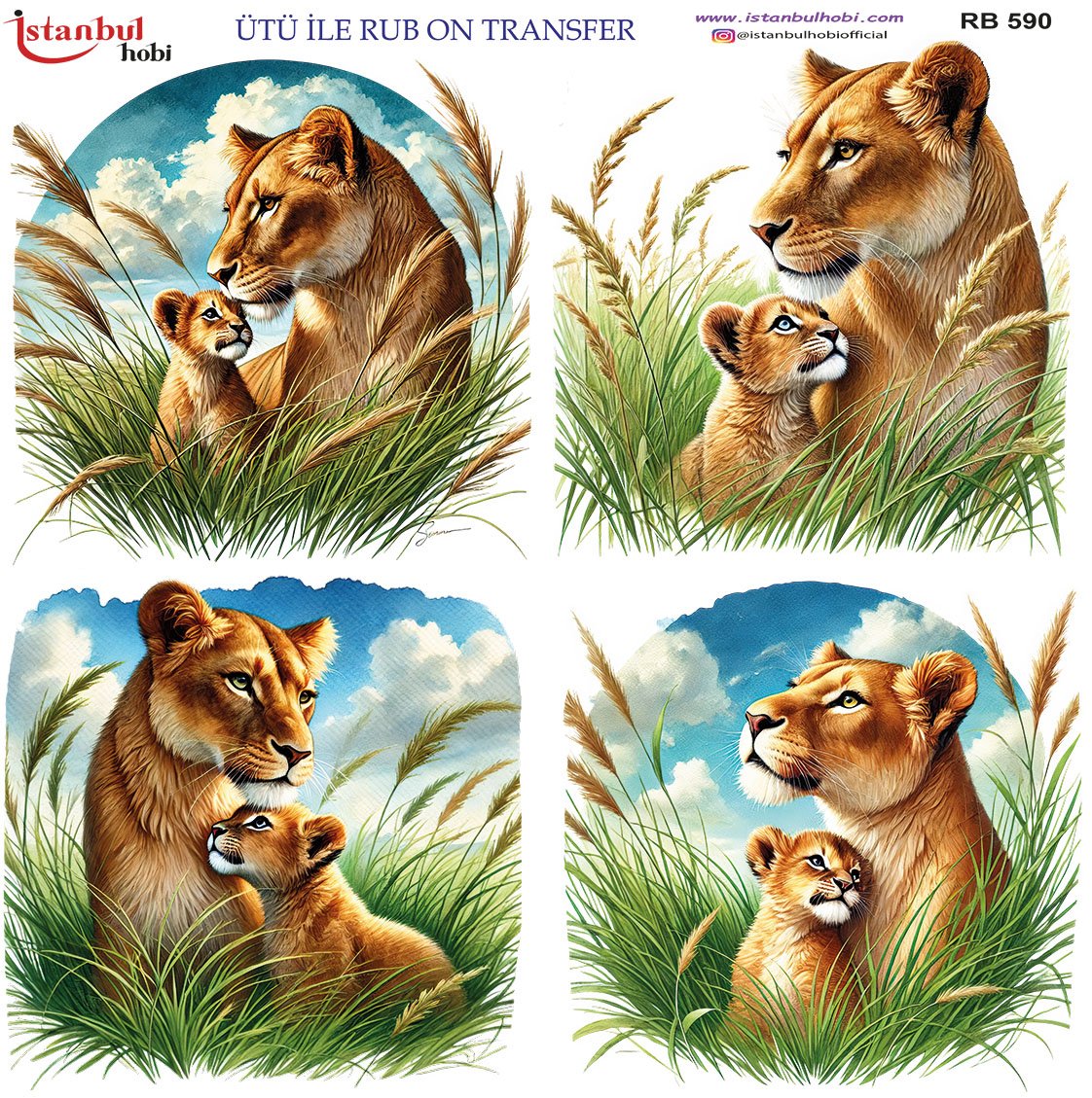 Ütü İle Rub On Transfer 30x30cm RB590