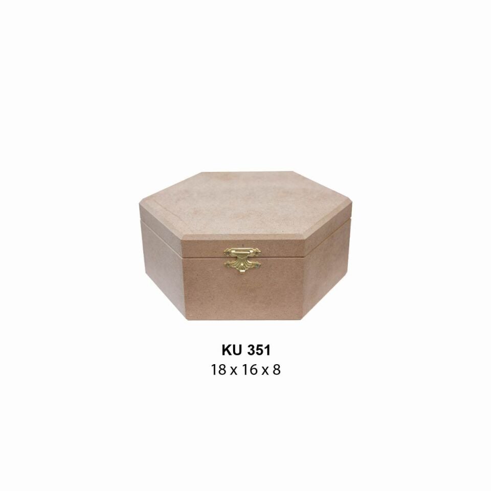 Ahşap Küçük 6 Gen Kutu 18x16cm KU351