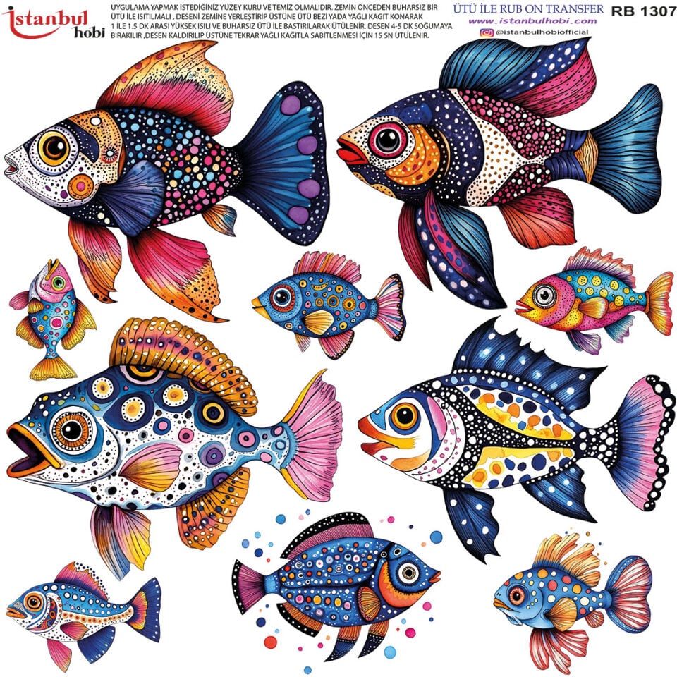 Ütü İle Rub On Transfer 30x30cm RB1307
