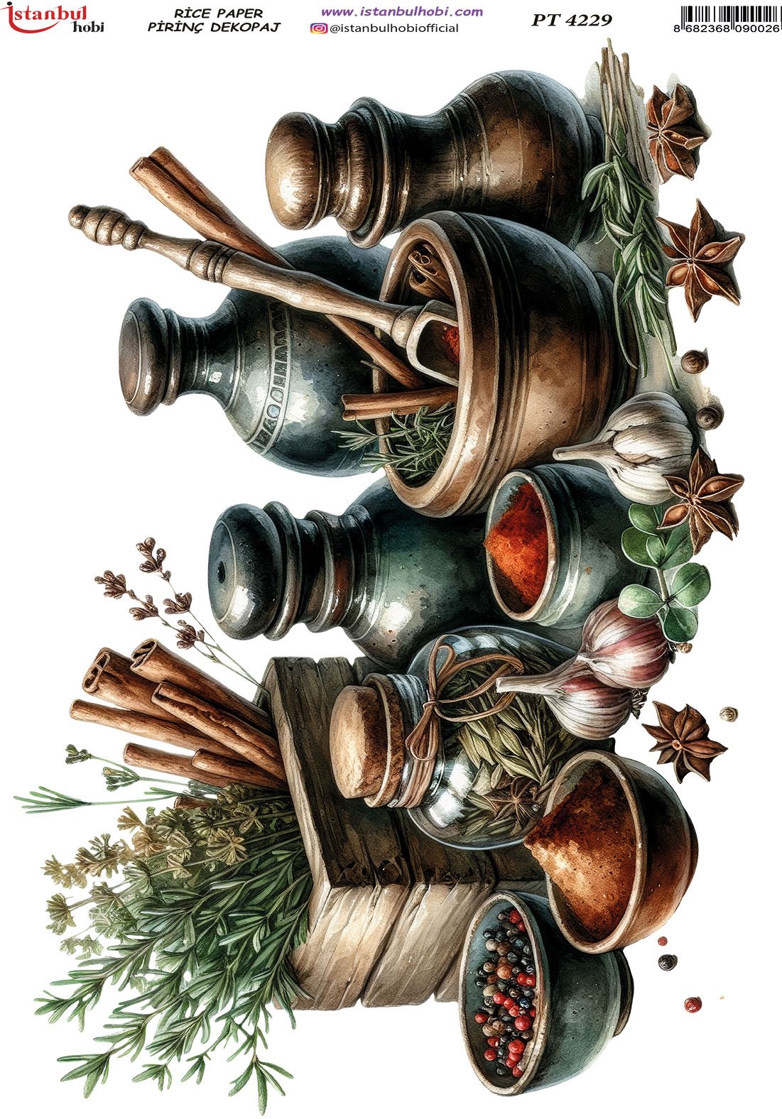 Pirinç Dekopaj Kağıdı 30x42cm PT-4229