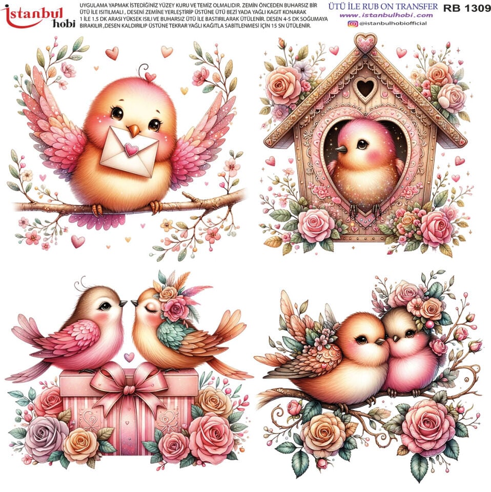 Ütü İle Rub On Transfer 30x30cm RB1309