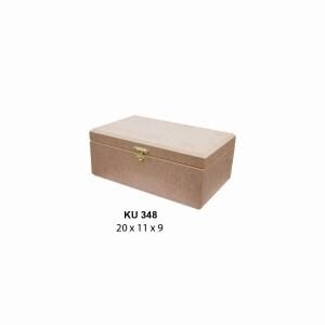 Ahşap Küçük Dikdörtgen Klipsli Kutu 20x11cm KU348