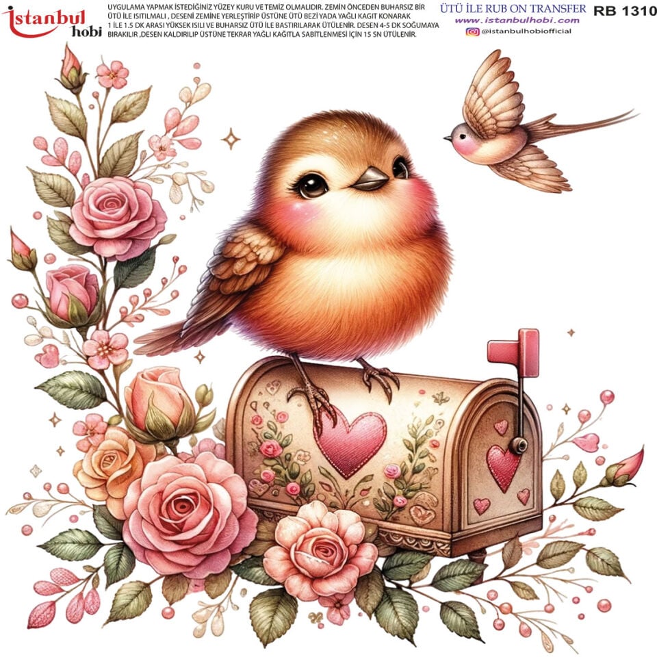 Ütü İle Rub On Transfer 30x30cm RB1310