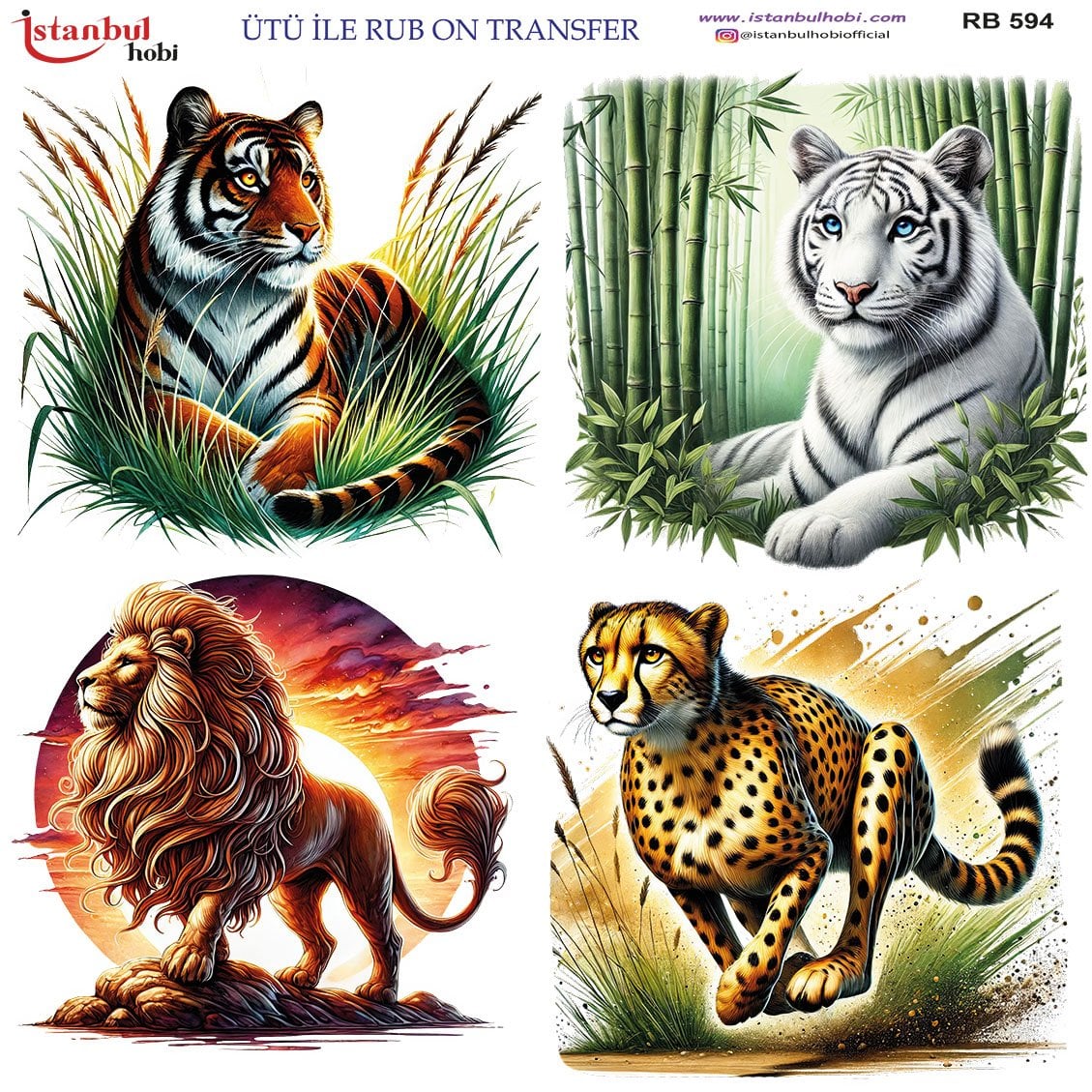 Ütü İle Rub On Transfer 30x30cm RB594