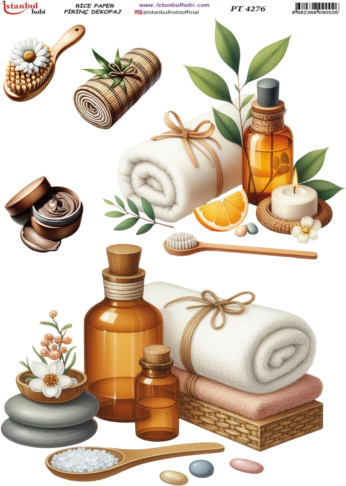 Pirinç Dekopaj Kağıdı 30x42cm PT-4276