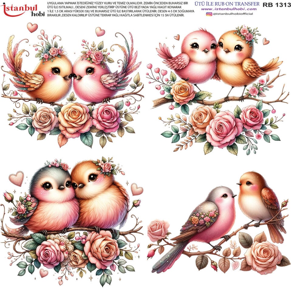 Ütü İle Rub On Transfer 30x30cm RB1313
