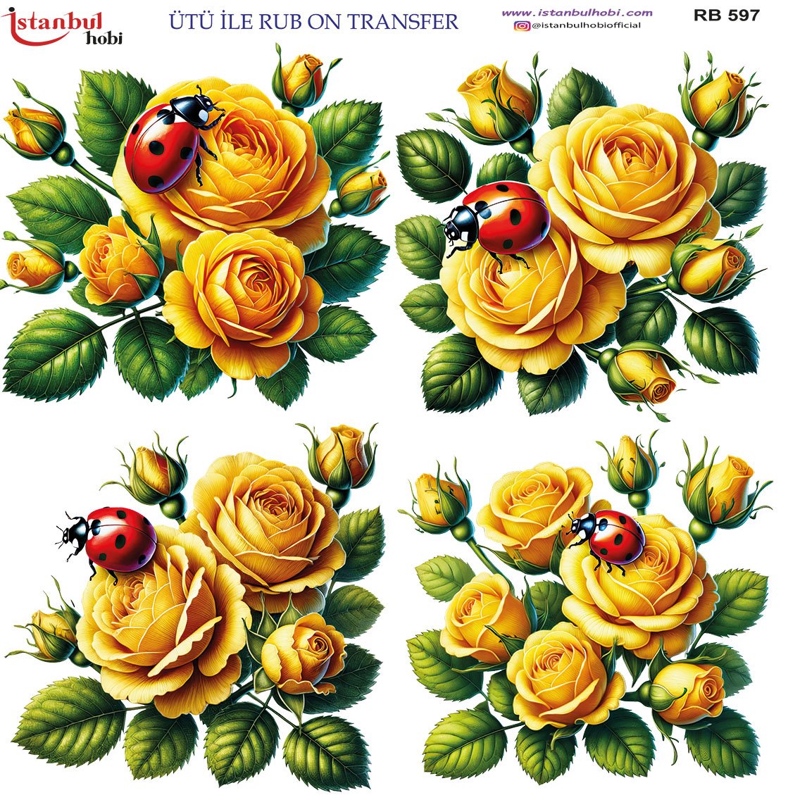 Ütü İle Rub On Transfer 30x30cm RB597