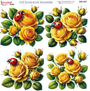 Ütü İle Rub On Transfer 30x30cm RB597