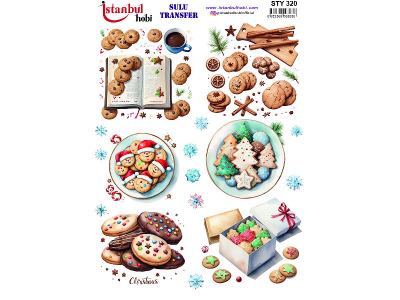 Yılbaşı Sulu Transfer Kağıdı 25x35cm STY-320