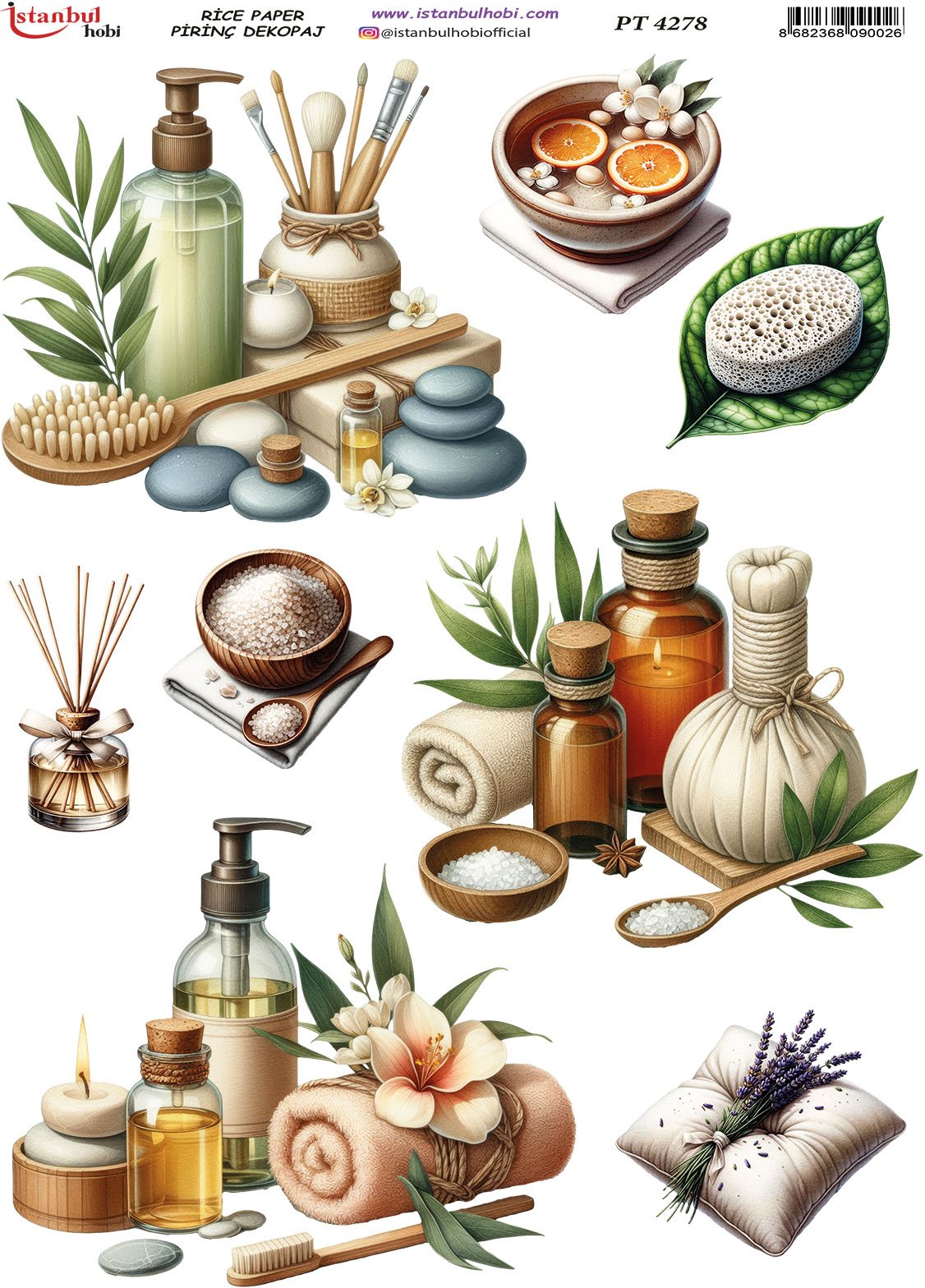 Pirinç Dekopaj Kağıdı 30x42cm PT-4278