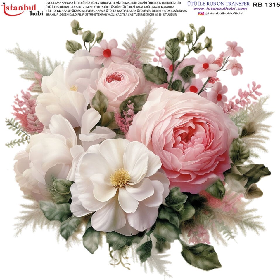 Ütü İle Rub On Transfer 30x30cm RB1315