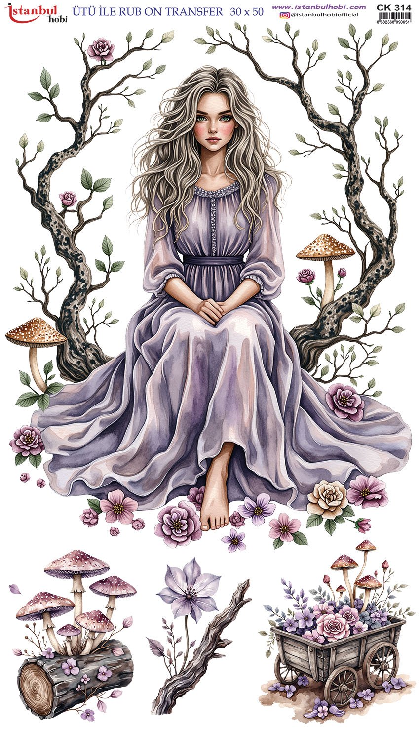 Ütü İle Rub On Transfer 30x50cm CK314