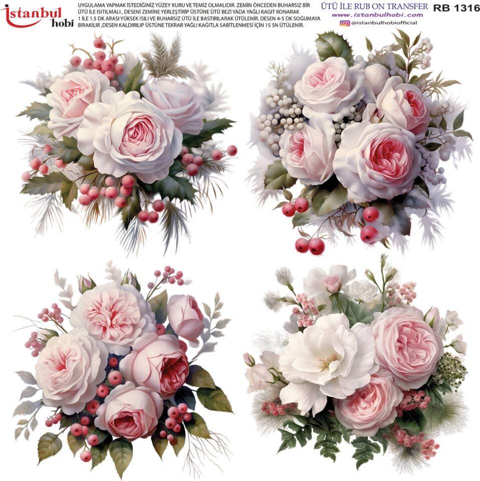 Ütü İle Rub On Transfer 30x30cm RB1316