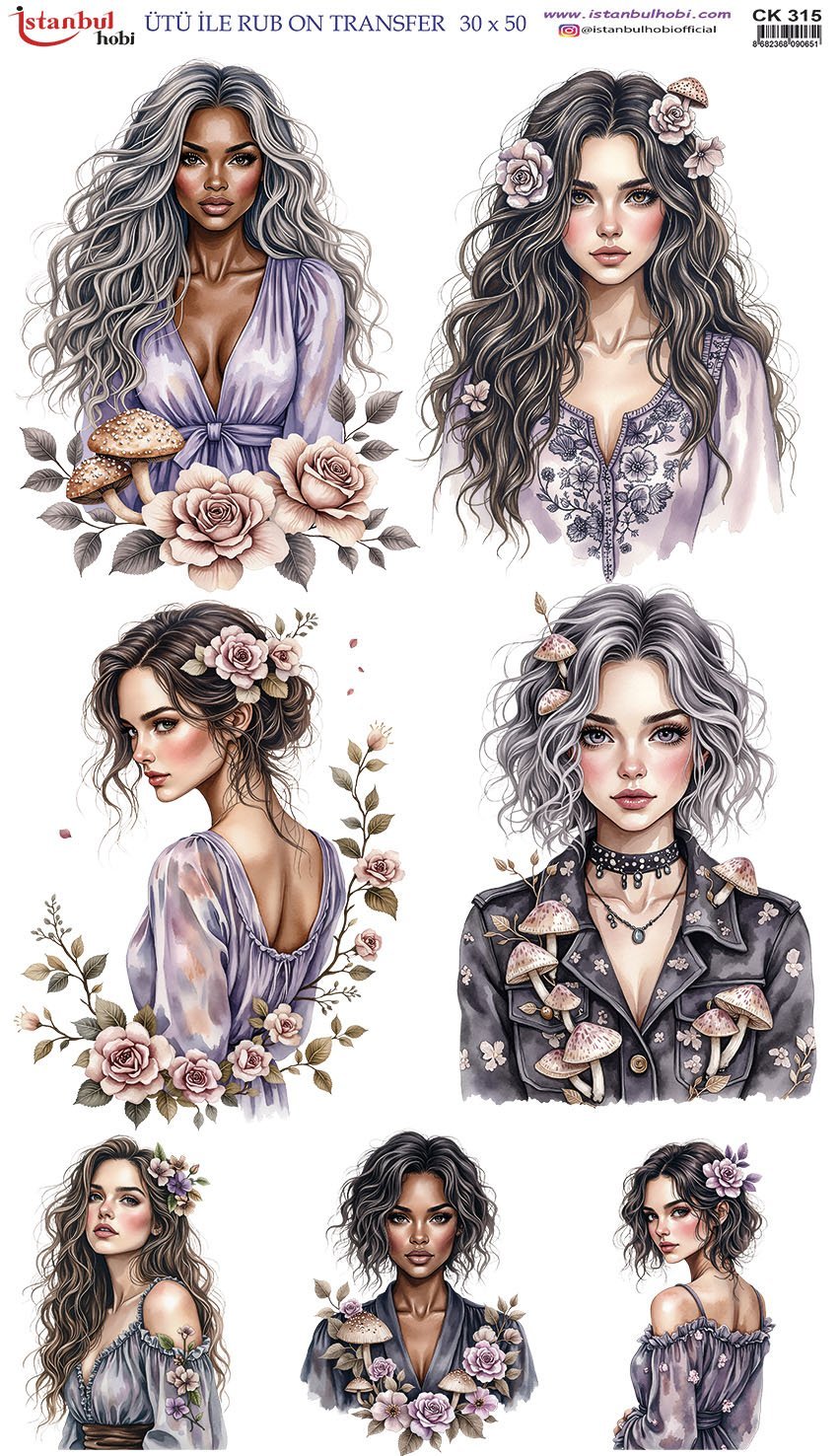 Ütü İle Rub On Transfer 30x50cm CK315