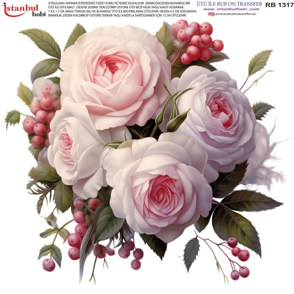 Ütü İle Rub On Transfer 30x30cm RB1317