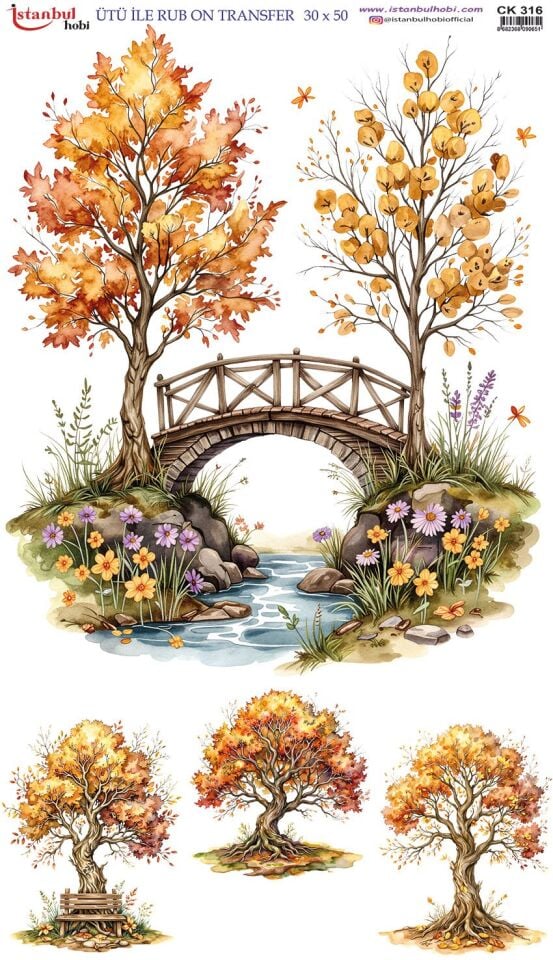 Ütü İle Rub On Transfer 30x50cm CK316