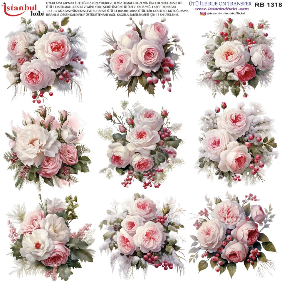 Ütü İle Rub On Transfer 30x30cm RB1318